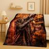 26 Style Top Hip Hop Rapper Star Cartoon Art Flannel Blanket,Ultra Soft Warm Plush Throw for Home Bedroom Bed Sofa Cover Office