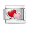 1pcs Fashion 3 Styles Heart Love Charms Italian Links Fit 9mm Bracelet Stainless Steel DIY Making Women Jewelry