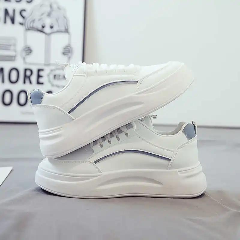 Fashion Sky Blue Desert Color Casual Sneakers For Women Loafers Female Red Tennis Shoes Wide Sports Sho Krasovki High End High-tech