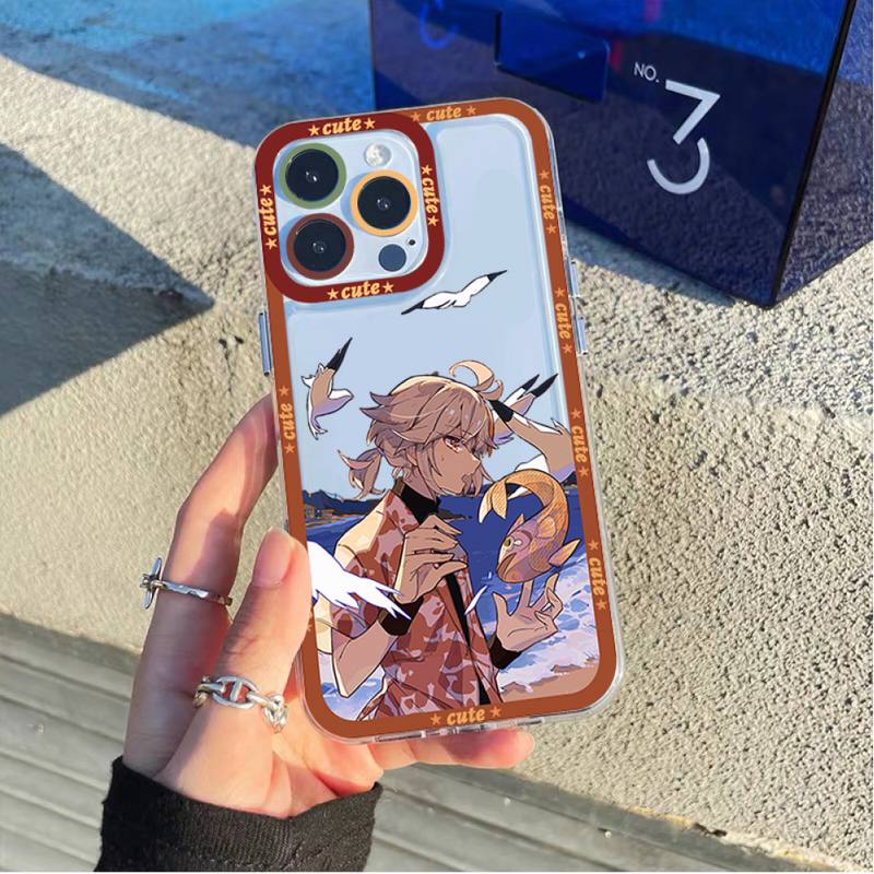 Genshin Impact Kaedehara Kazuha Phone Case for iPhone 11 12 13 Mini Pro Max 14 Pro Max Case Shell