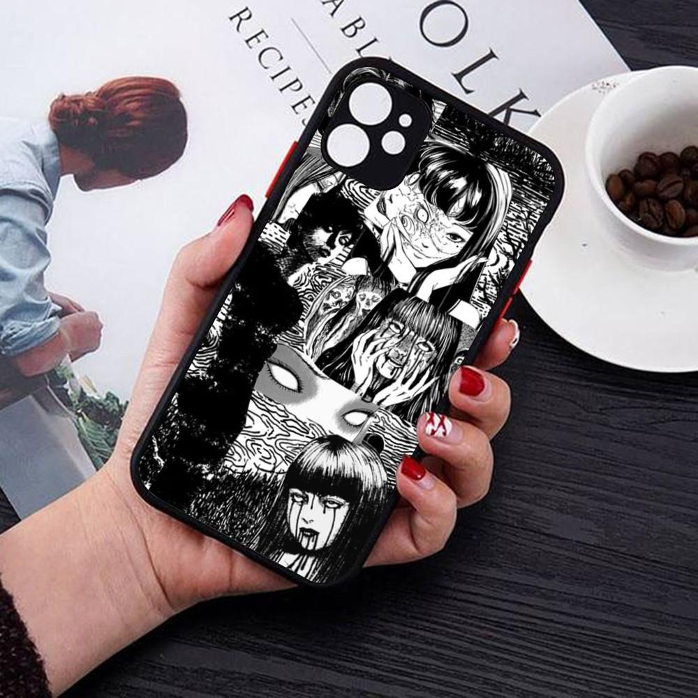 Japan Anime Tomie Kawakami Phone Case For IPhone 14 11 12 13 Mini Pro Max 8 7 Plus X XR XS MAX Translucent Matte Cover