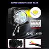 4"Led Work Dual Side Shooter Pod White & Amber Strobe Lamp Off Road Flashing Light For Car Truck Pickup Boat Suv