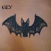Embroidered Patch Accessories 2PCS Halloween Bat Patch, Lace Gothic Wing Design Non-fading Fabric Patches DIY Clothing Badges, for Backpacks