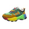 Plus Size Women's Dad Sneakers, Thick Sole, Height-Increasing, Rainbow Trendy, Versatile Mesh Running Shoes (Sizes 35-43)