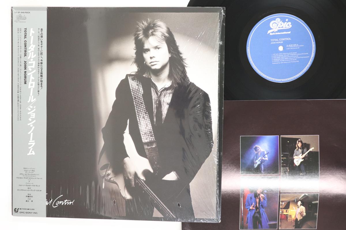LP Record JOHN NORUM Total Control 283P849 EPIC 1987 Japan Obi Rock Used