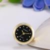 Ring Watch Women's Free Size 3ATM Waterproof Ring Watch Arabic Numerals Analog Cute Gold Black Women's Fashion Accessory Package includes Ring Watch