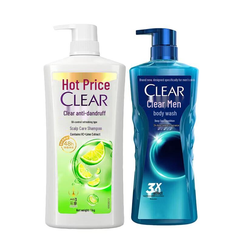 Clear Anti-Dandruff Shampoo & Men s Cologne Shower Gel Set