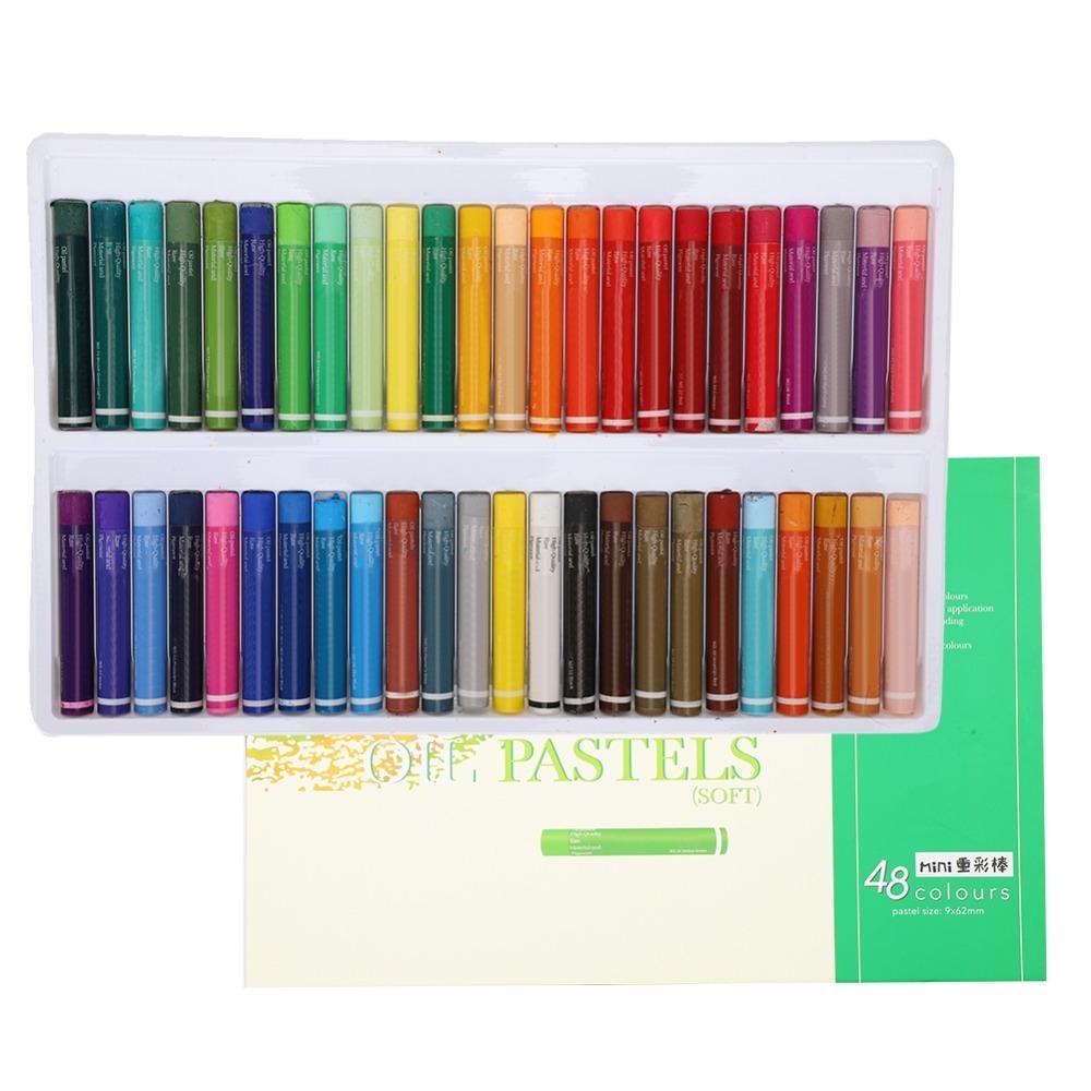 

48PCS Mini portable stick 48 Colors Heavy Color Oil Pastels Daily artistic coloring Oil Pastel