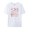 Women Retro Style Italian Seafood Print TShirt Vintage Aesthetic Oyster Lobster T Shirt Cute Foodie Shirt Loose Vacation Tops
