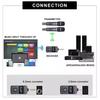 UHF Wireless Microphone AUX Use Microphone BT Recharging Anti Howling Effect Adjusted Echo Cancellation DSP Microphone
