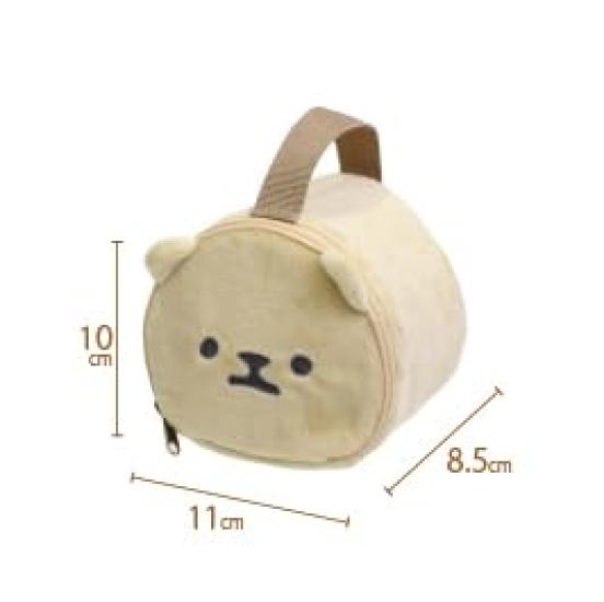 Sabu Moomoo Friends Insulated Rice Ball 409004 Pouch, Beige,