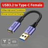 10/20/30/50/100cm USB 3 0 Male To USB C Female Connectors Cable 10Gbps For Laptop Accessories And Peripherals