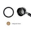 MiiCoffee 58mm Magnetic Pour Funnel Espresso Coffee Pour Ring Anodized Aluminum with 9 Magnetized Steel Compatible with 58mm Portafilters - - Pieces,