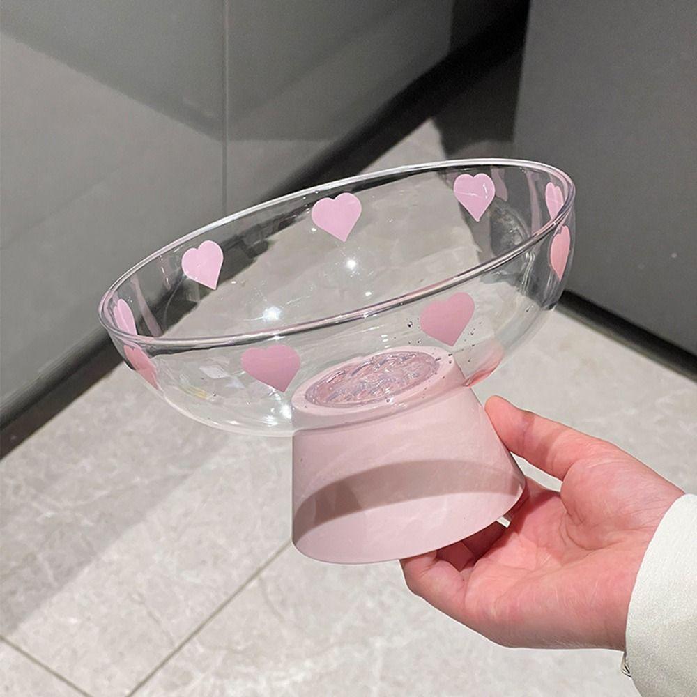 Fashion Dopamine Fruit Plate High-foot Plastic Dried Fruit Plate Detachable Candy Snack Tray Household Desktop Storage