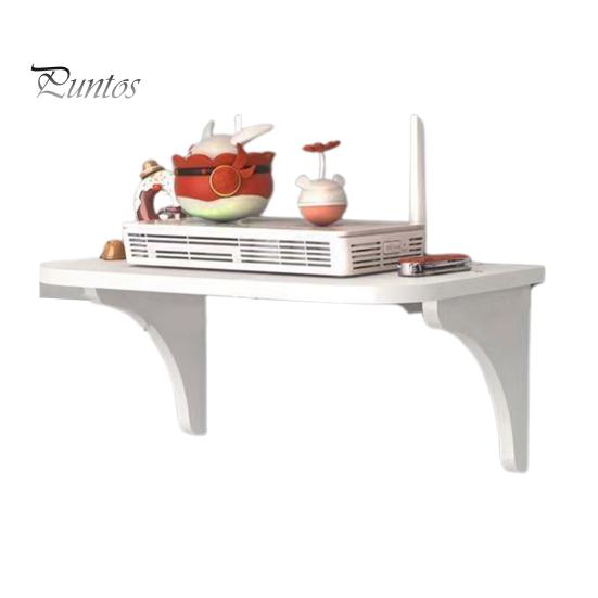 Półka ścienna do routera, organizer listwy zasilającej, dwuwarstwowa konstrukcja, wytrzymała, łatwa instalacja, pływający uchwyt ścienny