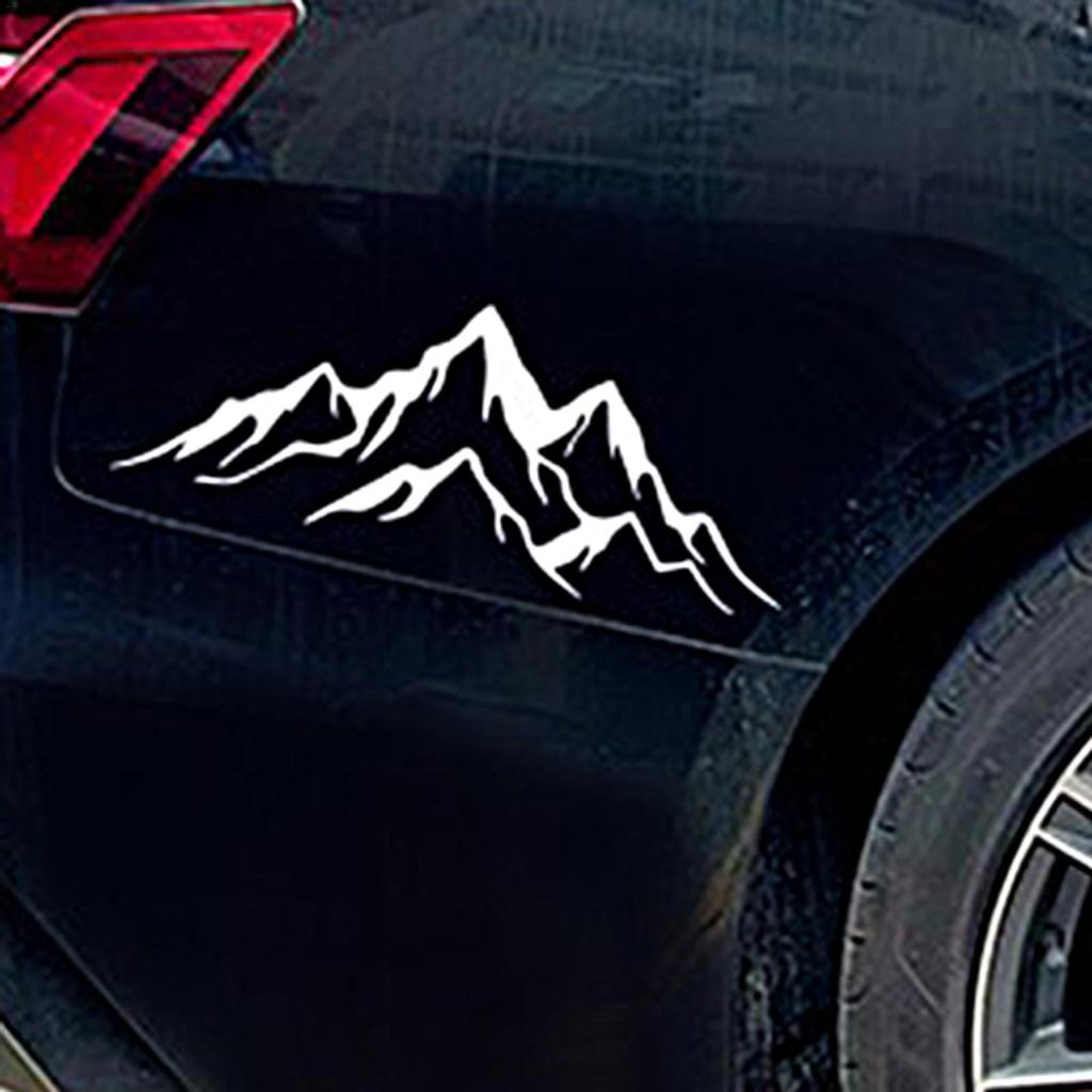 Car Body Sticker, Mountain Sticker for Car, Car Door Decal, Car Decoration Sticker- 4X