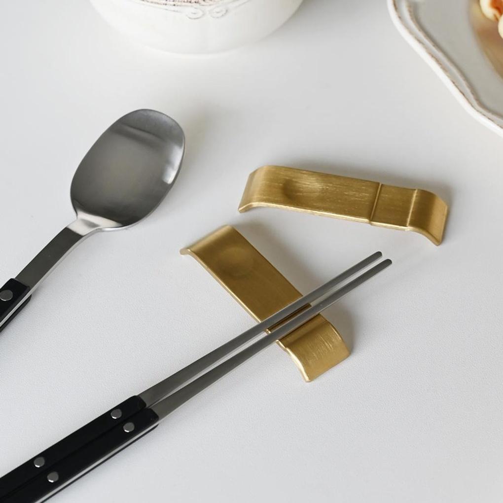 Haushalt Löffelablage ganz Edelstahl gold 1 Stück