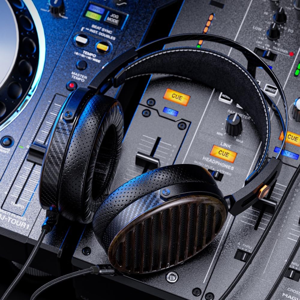 FIIO FT7 Black Headphones from an Authorized Japanese Includes Serial Headphones with Large Planar Magnetic Drivers (FIO-FT7-B) [Ships Retailer,