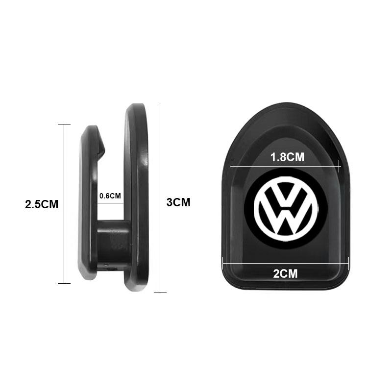 Mini Car Hooks Black Self Adhesive Invisible Hooks Interior Storage Holder For Volkswagen Magotan Sagitar Golf-4 5 6 7 Magotan Polaris Boracay MK7 MK6