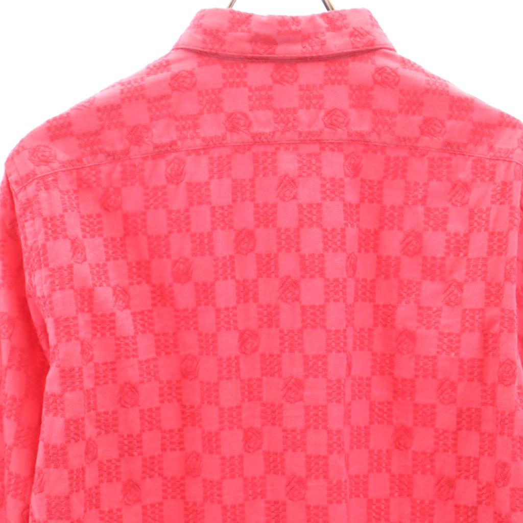 LANVIN en Bleu Made In Japan Overall Handle Long Sleeve Shirt 48 Red Men's Used