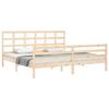 VidaXL Cadre de lit avec tête de lit 200x200 cm bois massif 3194006