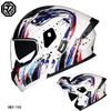ORZ-103-Motorcycle Helmet with Exposed Face, Men's and Women's Semi Full Helmets, All Season Motorcycle Large Tail Wing
