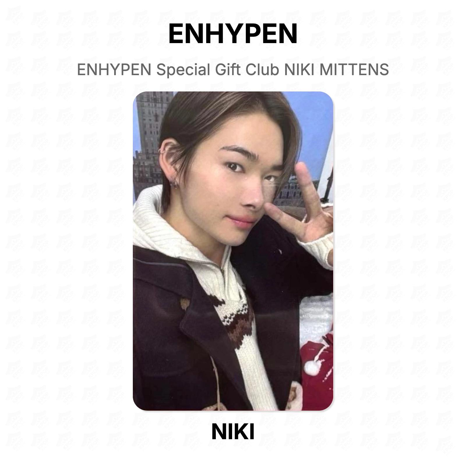 ENHYPEN NI-KI Special Gift Club NIKI MITTENS Official Photocard NI-KI
