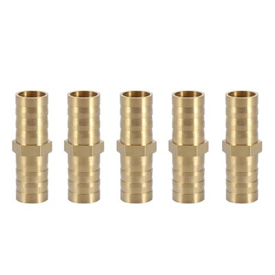 Conector de Tubo Reto Barbela de Latão 2 Vias União de Tubo 681012141620mm