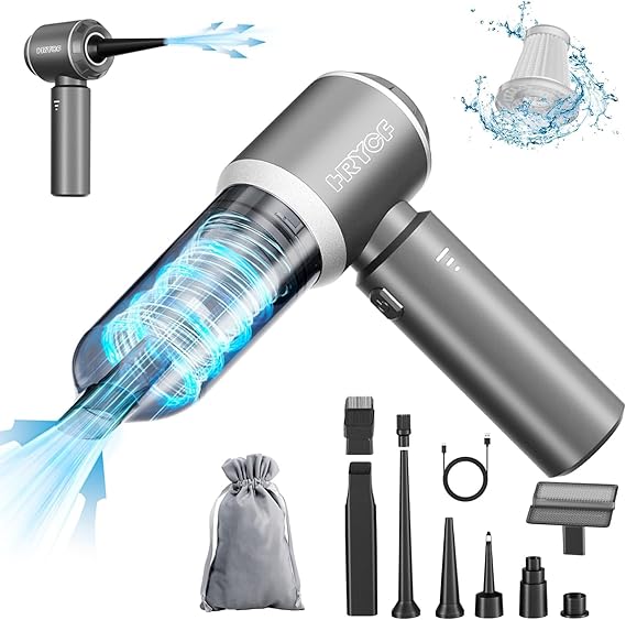 Handheld Vacuum,Car Vacuum Cleaner,4-in-1 20000PA High Power Portable Rechargeable Vacuum Cleaner with Brushless Motor, Small Ha