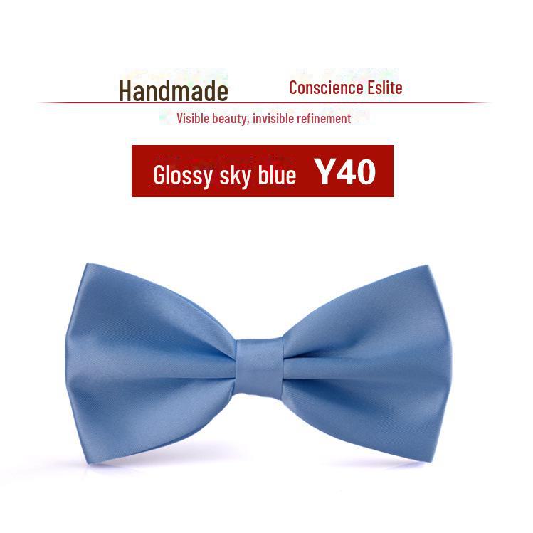 Wine Red Korean Bow Tie for Men - Ideal for Weddings and Best Man Attire