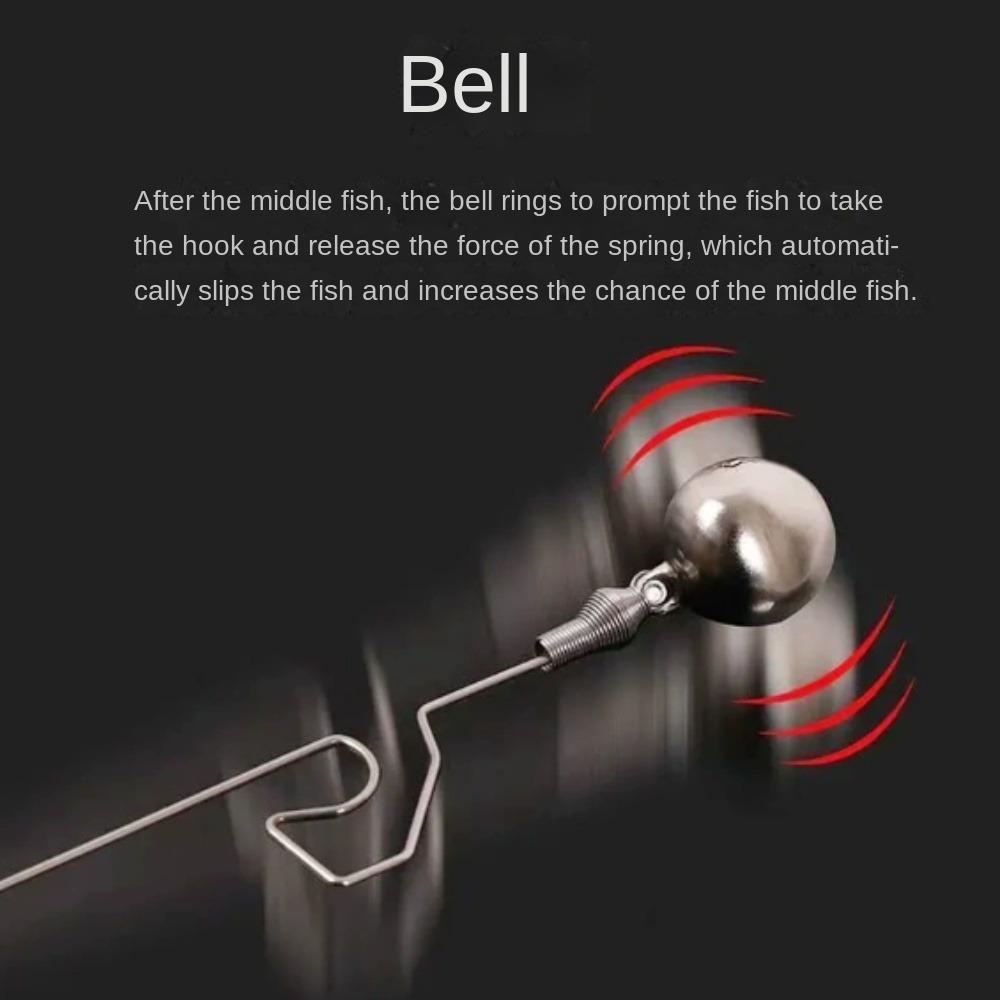 2pcs Bite Bait Alarm Fishing Twin Bells Ring Twin Bells Ring Fishing Rod Bell  Sea Carp Fishing
