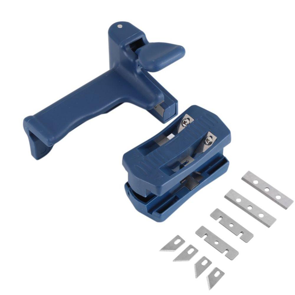 PVC Head Tail Trimmer Dark Blue Wood Edge Trimming Durable Edge Banding Trimming Tool