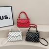 Yogodlns Korean Style Polka Dot Shoulder Bag Casual Crossbody Small Square Bag Fashion Trendy Handbag Women Work Shoulder Bag