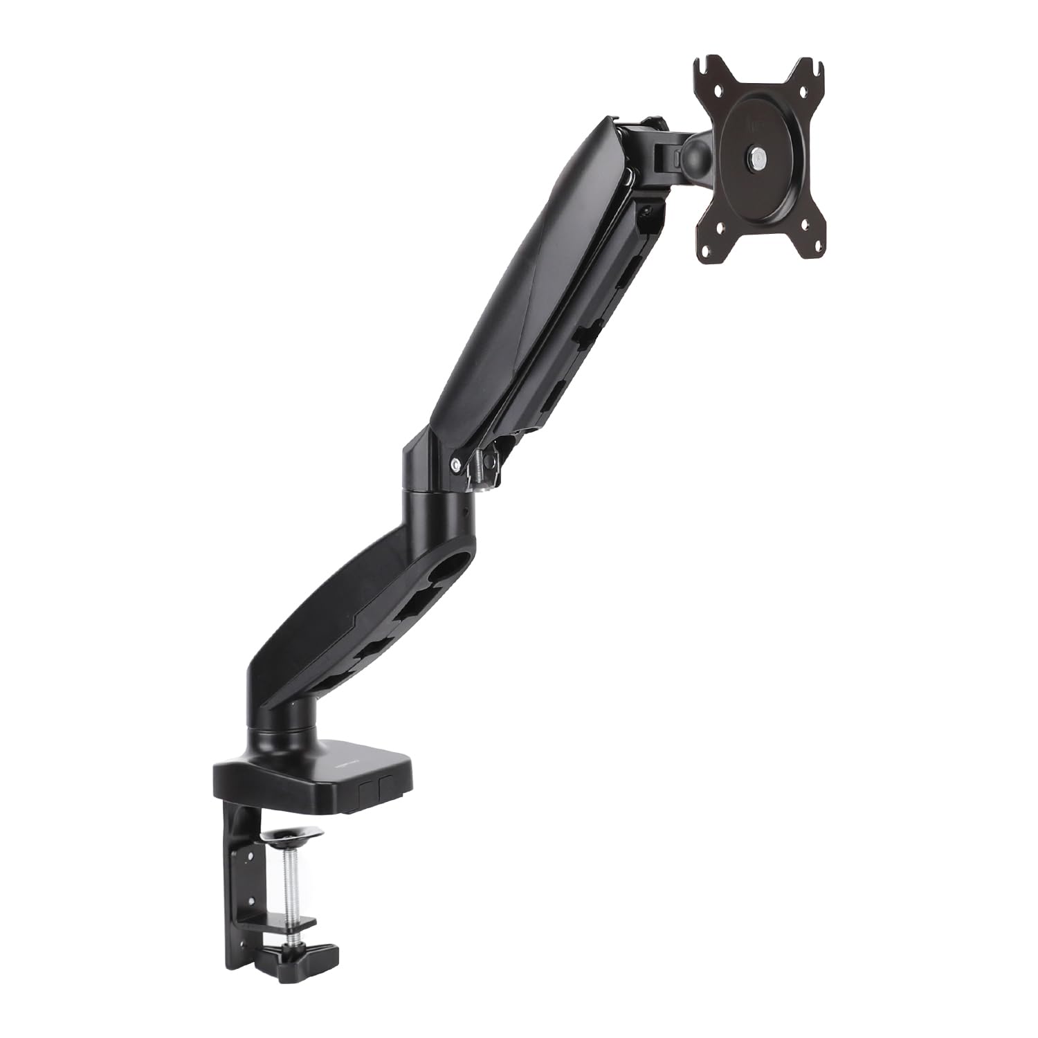 

AmazonBasics Single Monitor Arm with Gas Spring to 27 for Desk Black (Up inches) Installation, чорний