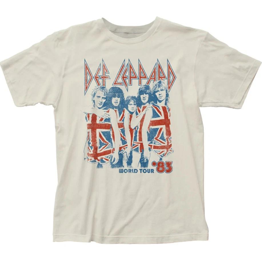 

Def Leppard World Tour 83 T Mens T Shirt Rock and Roll Music L