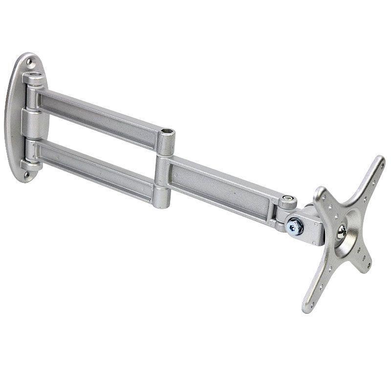 Universal Adjustable LCD Monitor & TV Wall Mount with Retractable, Rotating Arm