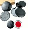 7pcs for BMW E36 E46 E53 E90 E60 E61 E93 E87 50th Car Hood Front Rear Trunk Emblem Wheel Center Hub Cap X1 X3 X5 F30 F20 G30