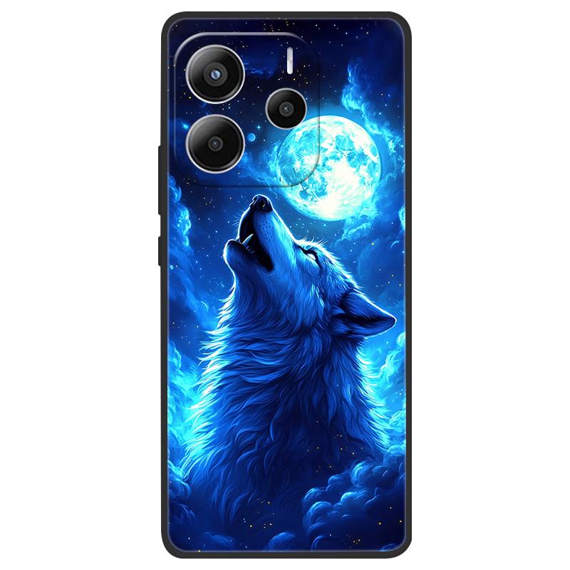 For Xiaomi Redmi Note 14 5G Case Soft TPU Marble Silicone Phone Cover for Coque Redmi Note 14 5G Global Cases Black Bumper Funda