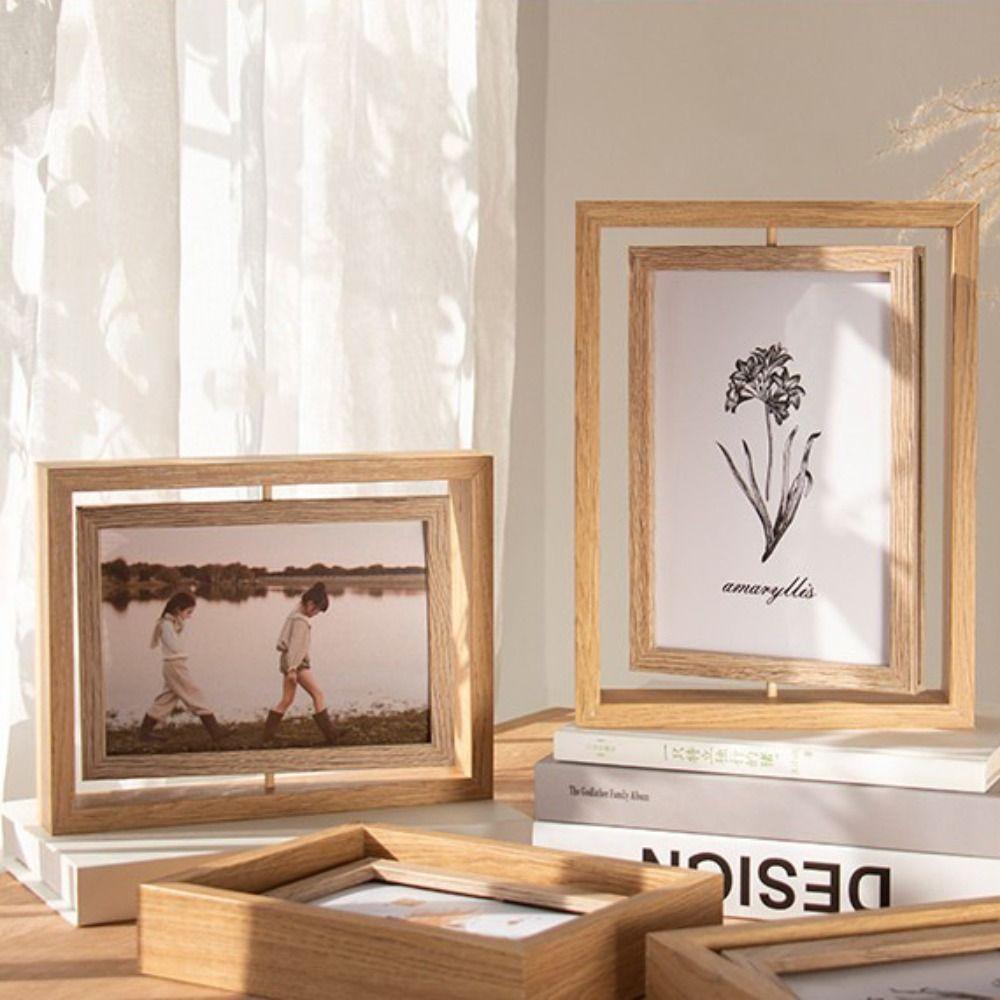 6/7/8 Inch Photo Frame Stand Resin DIY Display Frame Crafts Hollow Picture Frame  Living Room