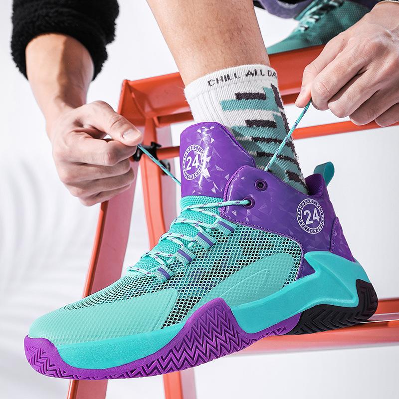 Новая мужская спортивная обувь, модная сетчатая дышащая спортивная повседневная баскетбольная обувь 39