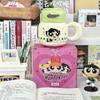 Ceramiczny kubek Powerpuff Girls z pokrywką na prezenty urodzinowe dla dziewczynek, praktyczne pamiątki, wysokiej jakości kubki do picia