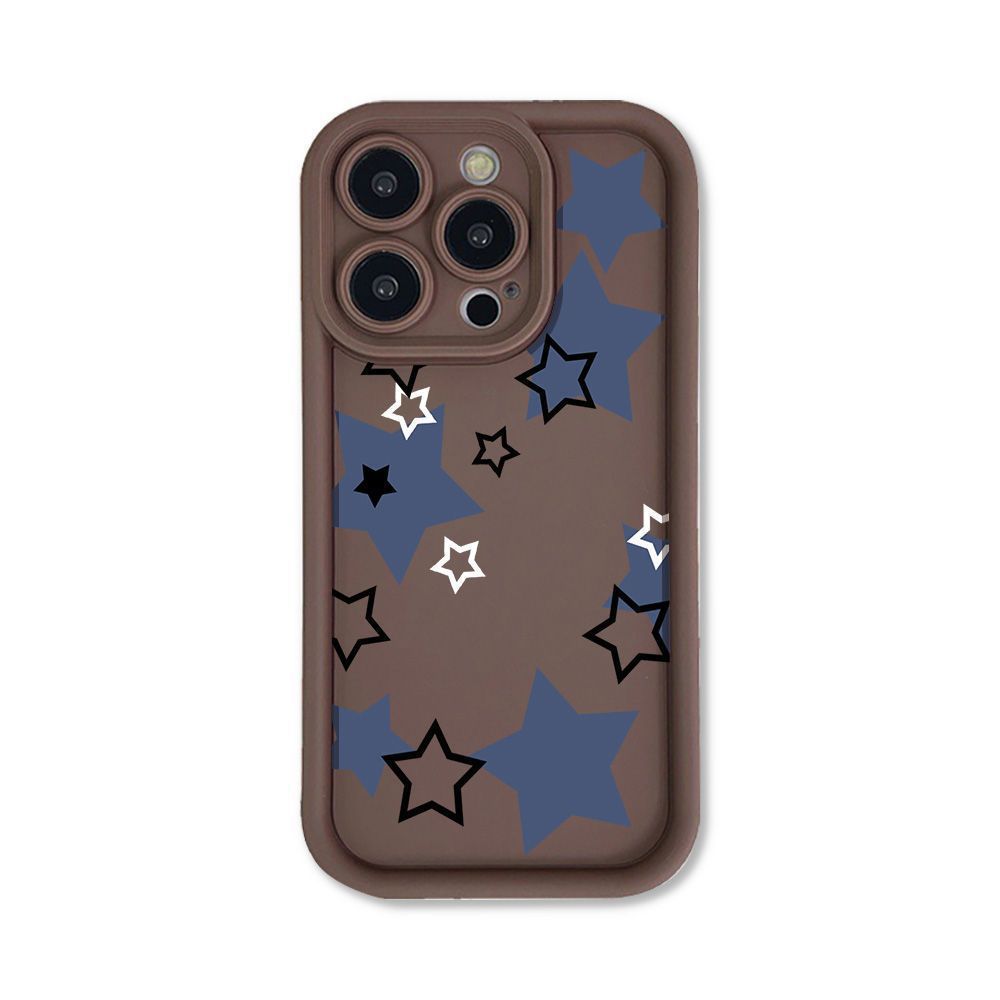 Blue and Black Stars for iPhone16ProMax Mobile Phone Case 14 Apple 13 Matte 12/15 Premium 11 Factory