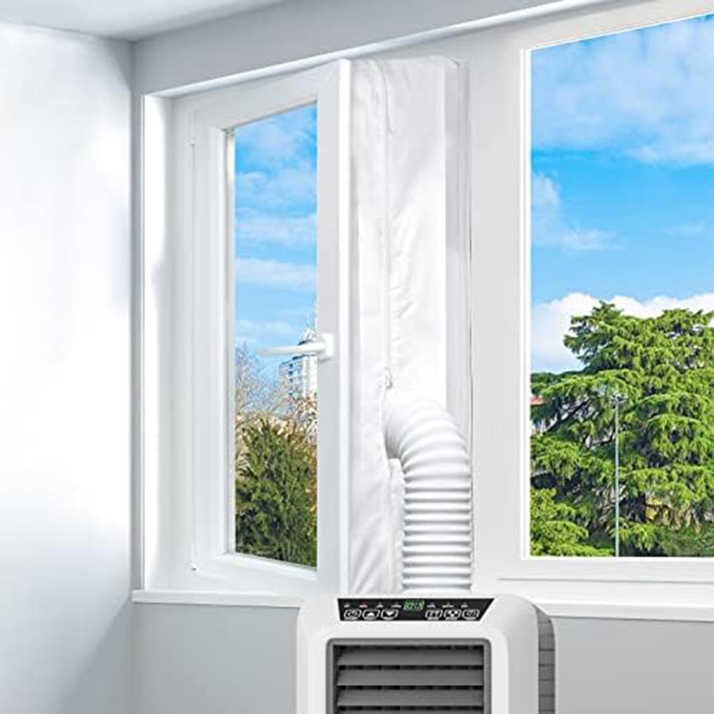500cm Polyester Portable Air Conditioner Window Sealing Cloth Mobile Air Conditioner Kit Effective Warm Air Blockage