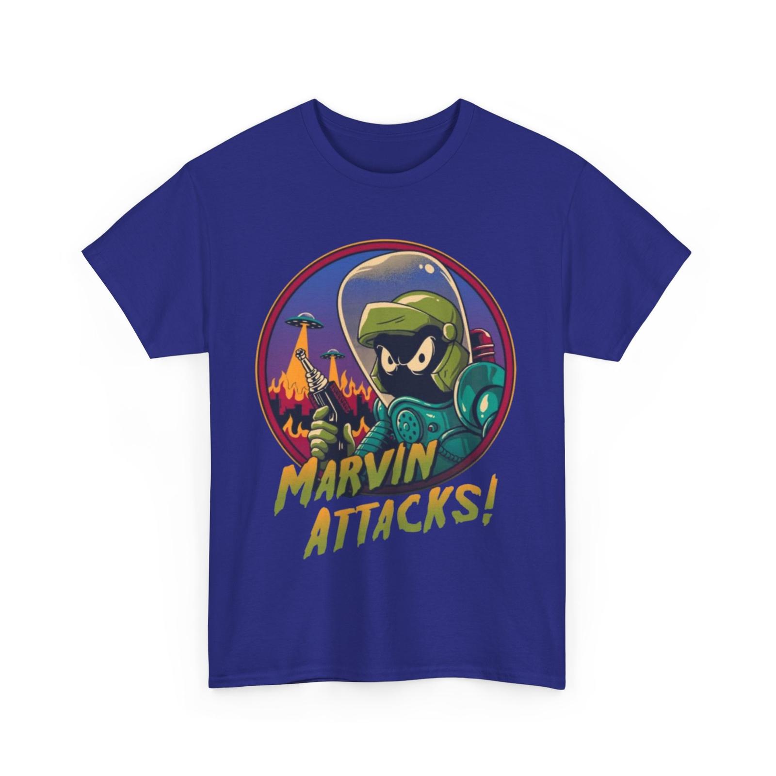 26 Marvin Attacks Looney Toons Martian T-Shirt Cartoon Character Apparel Unisex T-Shirt XXXXL