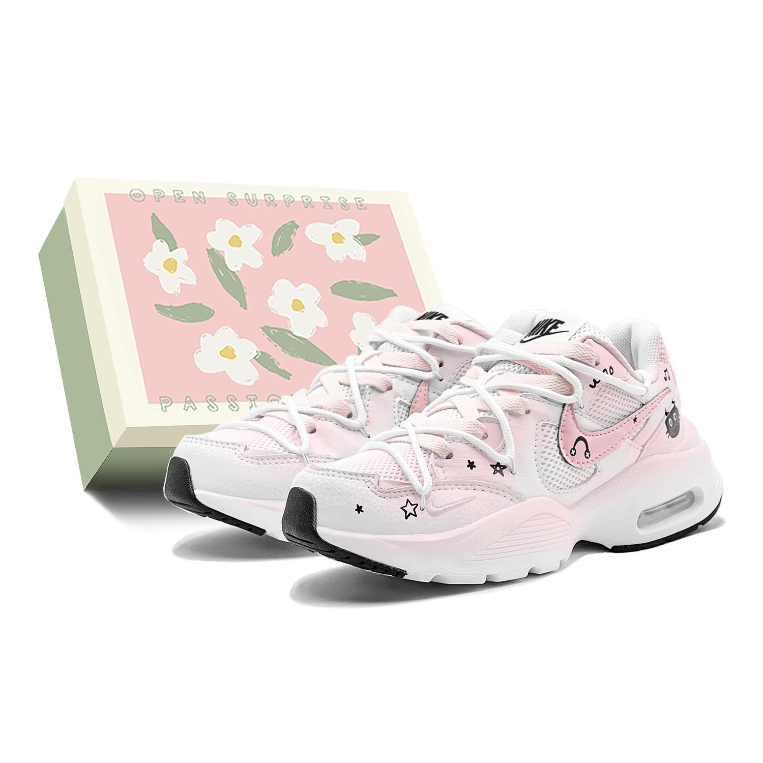 

Nike Air Max Fusion Abrasion Resistant Slip Resistant Abrasion Resistant Slip Resistant Low top Running Shoes Women s CJ1671-100(TeamS2-S-BOX) 36