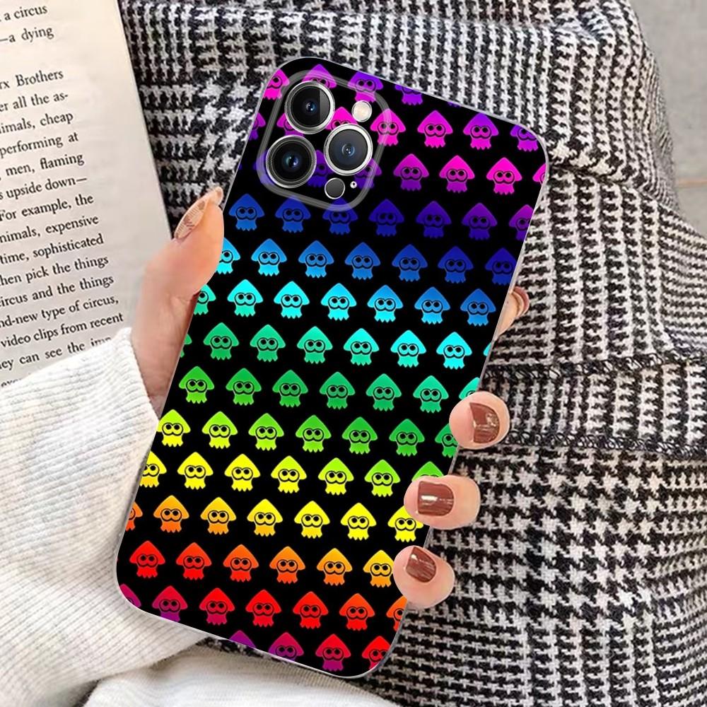 J-jogo GAME S-SplatoonS Phone Case For iPhone 15 14 11 12 13 Mini Pro XS Max Cover 6 7 8 Plus X XR SE 2020 Funda Shell