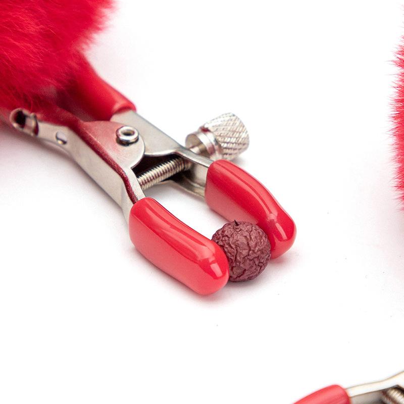 Metal Nipple Clamps with Chain Clips Flirting Teasing Sex Flirt Bondage Slave Bdsm Nipples Stimulation Fetish for Men Women Gay