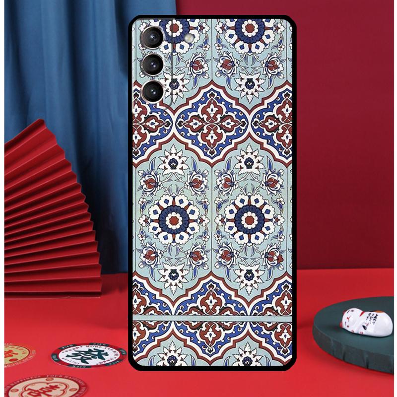 Moroccan Pattern Phone Case For Samsung Galaxy S25 S24 Ultra S9 S10 S20 S21 S22 S23 Plus S24 FE Back Cover