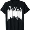 Dallas - City Pride - Retro Skyline Silhouette Image - Texas T-Shirt