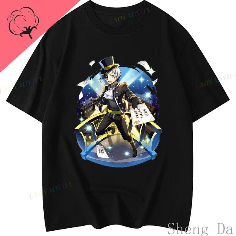 Anime Print Unisexga Cotton Y2k Clothes Bungou Stray Dogs Dead Apple TShirt Dazai Osamu Chuuya Nakajima Graphic T Shirts